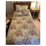 Twin bed w/ Bedding