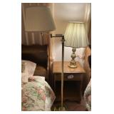 (1) Floor Lamp, (1) Table lamp