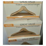 (50) wood hangers