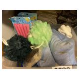 Linens, curlers, more