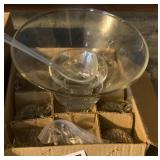 Punch bowl and glasses