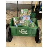 Lawn seeder and grass seed