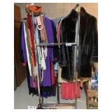 Metal clothing rack, (NOT CLOTHES) 24'x59'