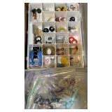 Earrings, necklaces (broken)
