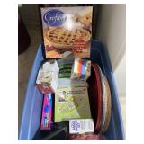 Trays, plates, Ziploc tops, more