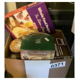Plates, bowels, butter dish, cook book and more