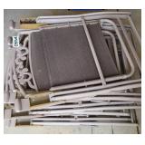 (5) folding patio chairs