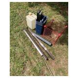 Scrap metal, small totes, more