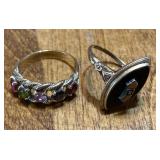 (2) 10K rings