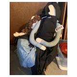 Dolls and doll rocking chair