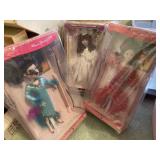 (3) porcelain dolls