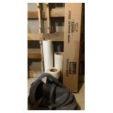 Small duffle bag, paper rolls and more