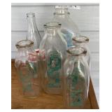 (6) Milk & Soda bottles