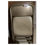 (4) metal folding chairs