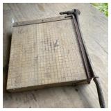 Vintage paper cutter