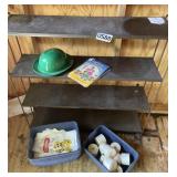 Metal shelving, more