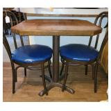 Table and (2) chairs (chairs are metal, not wood)