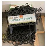 Lattice style fence, lawn edging and more