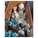 Angel figurines, tapestry and more