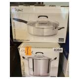 Stainless steel pan and stock pot (NIB)