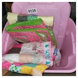 Tote with (3) lap quilts