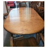 Buckingham Wood table and 10 chairs & 2 leaves