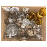Glass cups, bowls