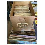 Record albums, 45s- mostly classical, gospel