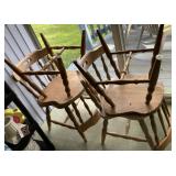 (4) wooden chairs