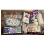 Cotton balls, swabs, bath sponges