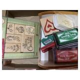 Stamps, stamp pad