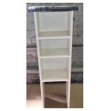 Stand/bookshelf with mosaic tile top