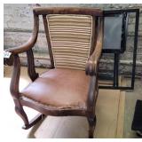 Rocking chair,  TV trays and frame