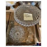 Fostoria American pattern cake plate and more