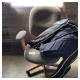 Office chair, mat and Nexgen jacket