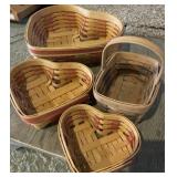(4) Longaberger baskets