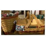 (2) Longaberger basket