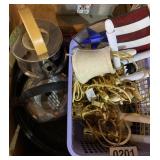 Roasting pan, glasses, lights, more