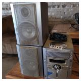 Sharp radio/CD/cassette player with speakers