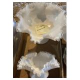 (2) Fenton Silvercrest compotes