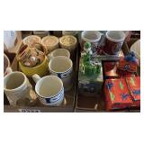 Mugs, collectors figurines