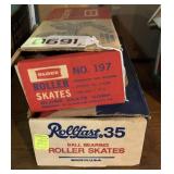Roller skates and ball bearing skates