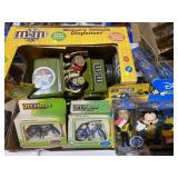 (2) Nascar Disney packs, die-cast bikes, M&M