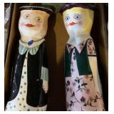 (2) glass figurines and stone Washington monument