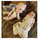 8' rubber doll, piano baby reproduction