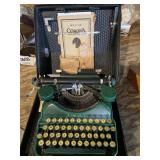 Green Corona portable typewriter