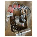 Skil sander, timing light, drill