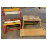 Childs wood chairs