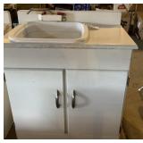 Vintage Children's toy sink, wood