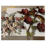 Metal wall flower decor